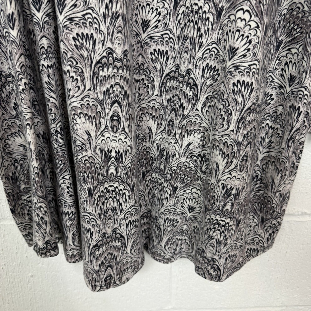 Soma Mid Length Nightgown Modal Cotton Sleep Floral‎ Gray Soft Comfy Lounge XXL - Picture 5 of 12